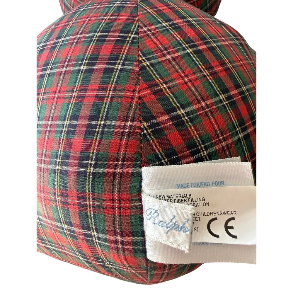 Ralph Lauren Tartan Plaid Teddy Bear Plush Stuffed Animal Collectible 11” - Picture 4 of 9